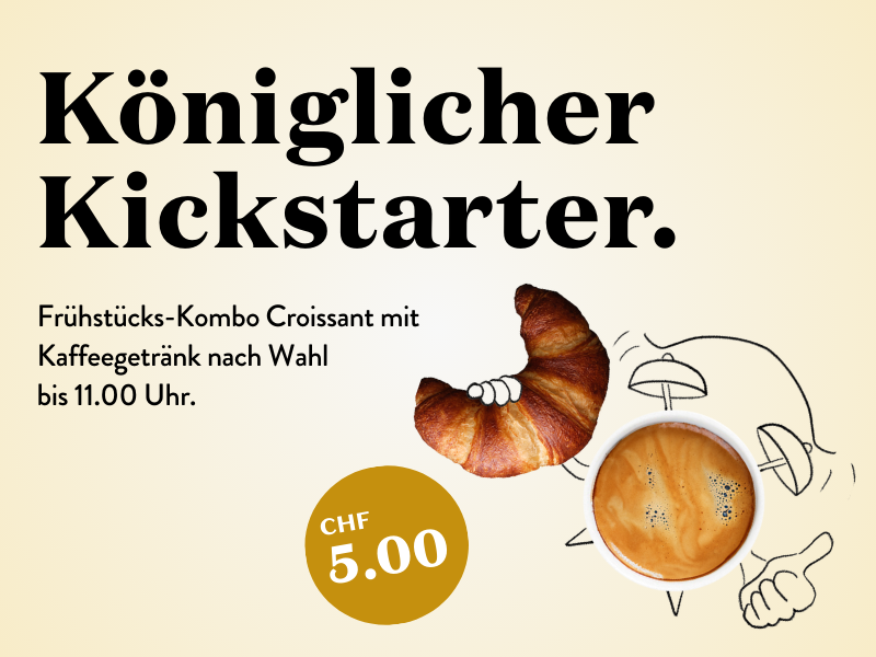 Starte deinen Tag bei Brezelkönig mit unserer königlichen Kickstarter-Kombo.