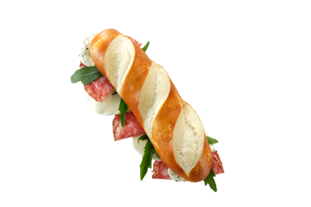 Delicacy pepper salami mozzarella