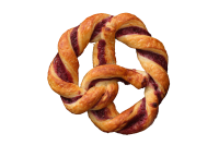 Pretzel blackcurrant cranberry