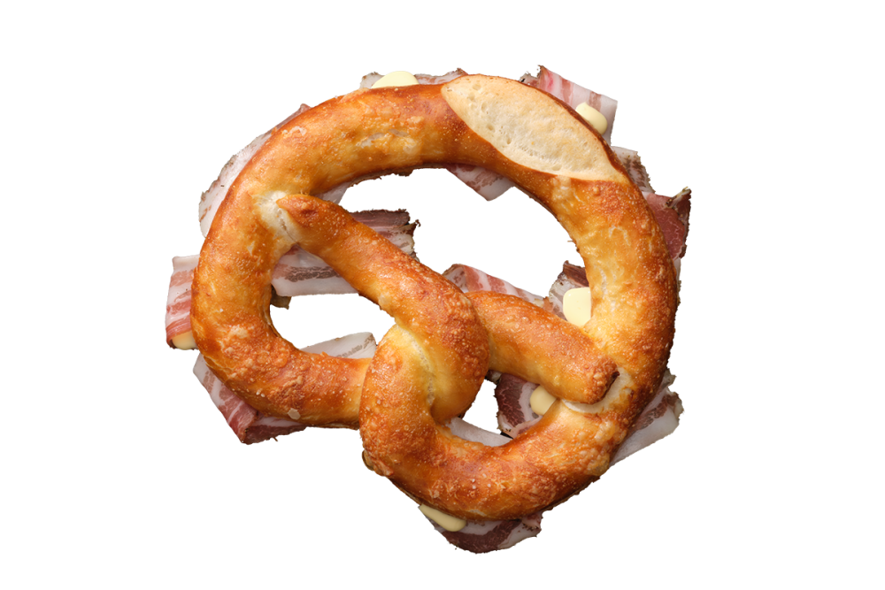 Bretzel lard fumé et Gran d'Oro