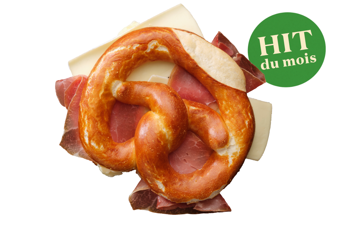 Bretzel jambon cru Brie